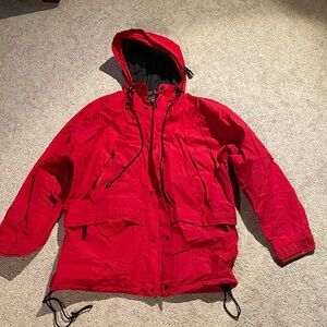 Banana Republic Red Raincoat